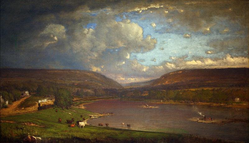 George Inness On the Delaware River